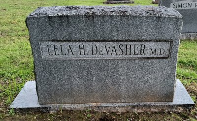 Lela DeVasher grave Greenhill Cemetery Muskogee OK